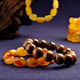 OUCERNY beeswax bracelet for women, natural raw stone, Baltic chicken oil, yellow and red honey, men's amber bracelet, unique product A8220