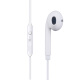 Newmine NM-LK06 wired mobile phone headphones music headphones half-in-ear wire control 3.5mm interface computer laptop mobile phone suitable for volume adjustment enhanced version white