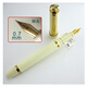 Yongsheng 698 transparent piston fountain pen 0.7MM piston ink 73 ivory white six window gold clip M tip 0.7 0.7mm