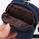 Tuzun three-layer waterproof wrist and arm bag, multi-functional mobile phone coin purse, children and the elderly hanging neck bag _Colorful twill