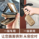 Bolsa de llave de automóvil de Feiman para cuero multifuncional para hombres gran capacidad para el hogar Key General Cover Copia de doble cintura colgante Coffee oscuro para hombres Color