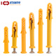 Fish-type plastic expansion tube plastic wall plug expansion plug rubber plug anchor bolt small yellow croaker expansion screw screw 6/8/10mm M8*80 50 sets with carbon steel screws