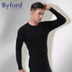 BYFORD (BYFORD) men's autumn clothes and autumn pants cotton counter knitted thermal underwear set long sleeve base men's red MW8826846 MW8826-top-black-thin 2XL
