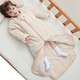 Bamile Baby Sleeping Bag, Children's Anti-Kick Quilt, Baby's Removable Sleeves, Extended Color Cotton Autumn and Winter Blanket, Thick Autumn and Winter Style, 0-20 Degrees, 130CM (Total Length of Sleeping Bag, Suitable for 1-5 Years Old Baby)