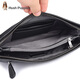 
Hush Puppies men's genuine leather handbag head layer cowhide clutch men's bag large capacity hand grab envelope bag wrist bag men's bag black two-color pattern