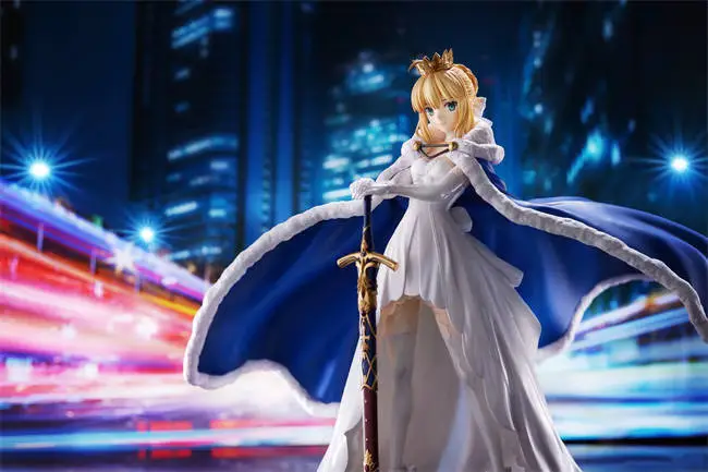 潮趣：《FGO》Saber/阿尔托莉雅·潘德拉贡 1/7手办 一身白色礼服