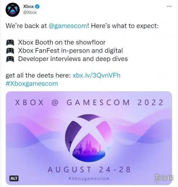 2022科隆游戏展 微软Xbox参展阵容及直播时间公布