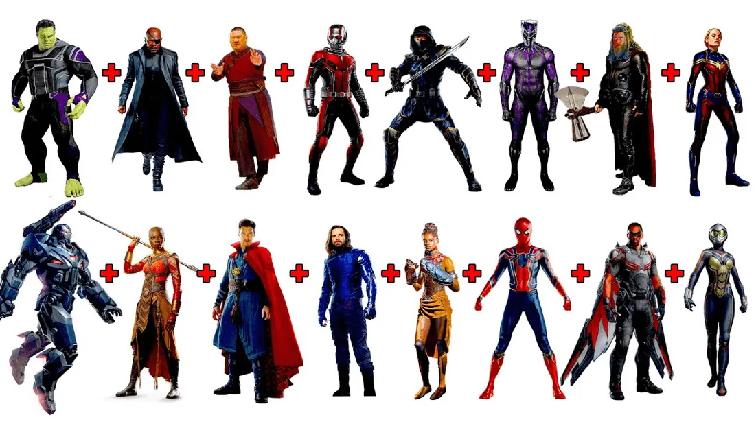 16个漫威英雄合体会怎么样？网友：超级复仇者！