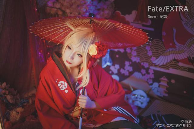 【cos正片】《Fate/GrandOrder》尼禄和服cosplay欣赏