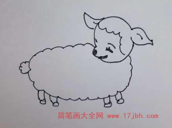 羊怎么画儿童画（100种画羊方法)