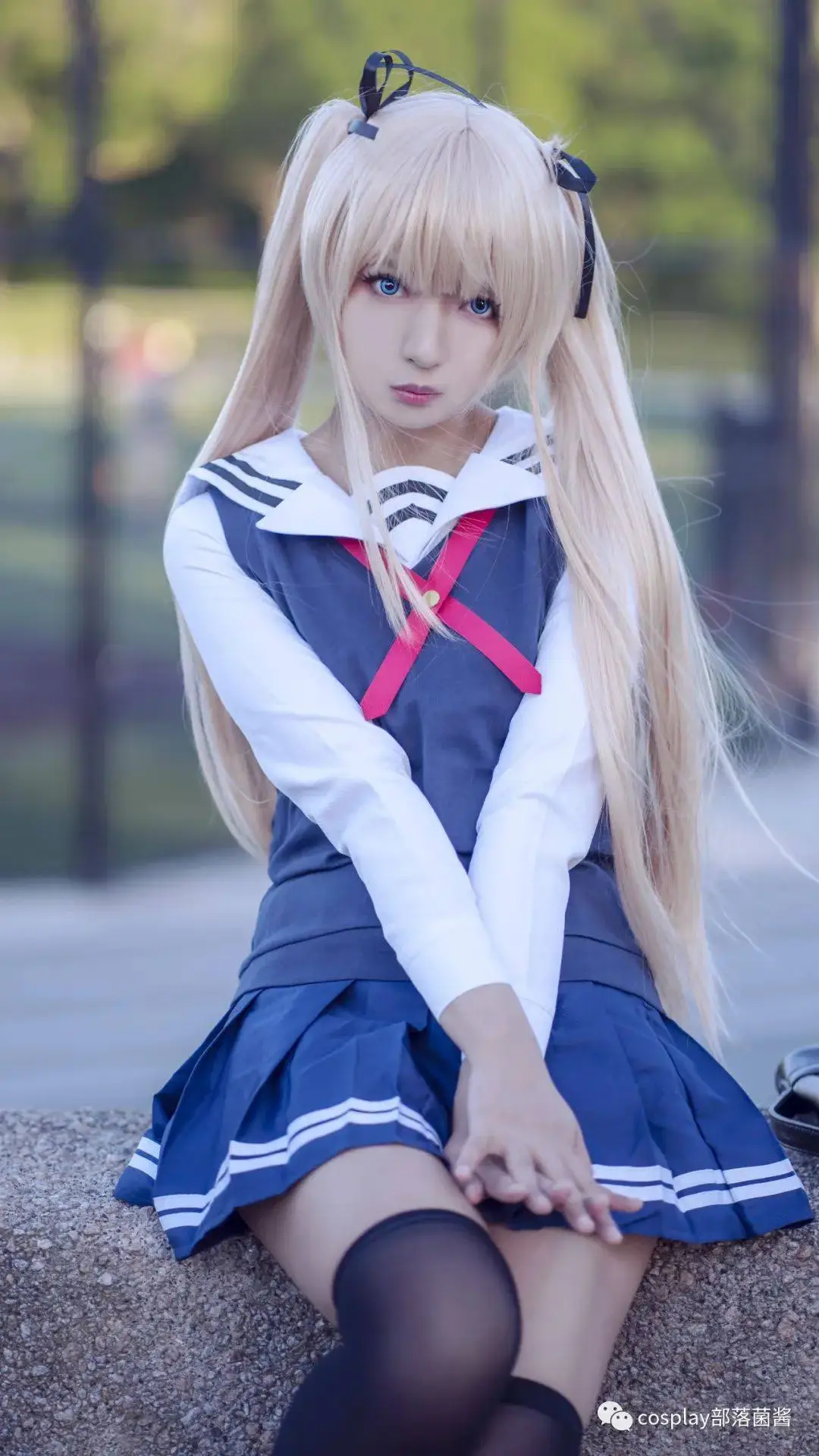 cos：双马尾女主英梨梨cos正片@李兔氣