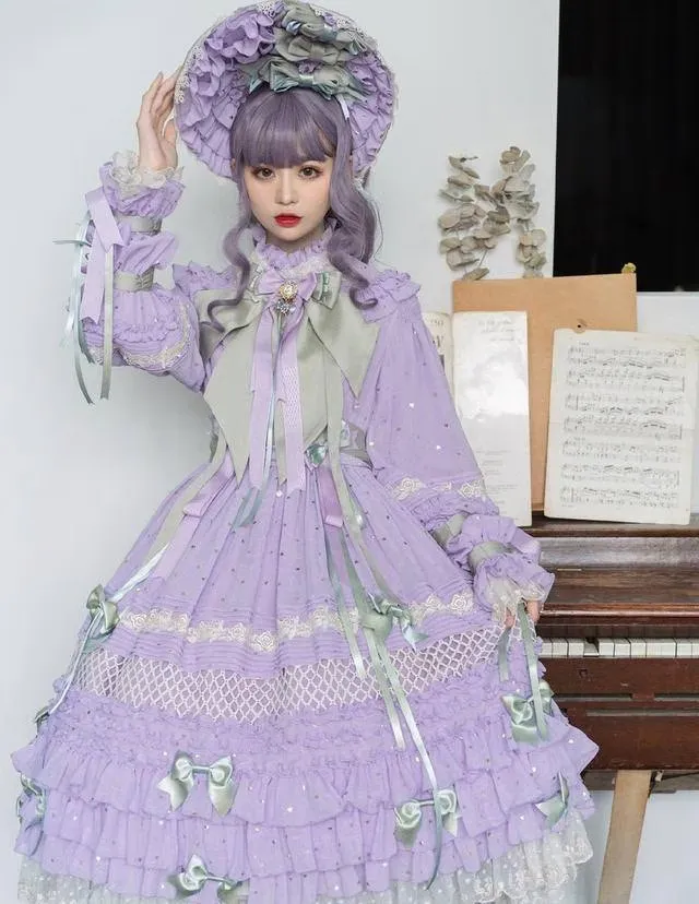 洛丽塔圈子正流行“初恋紫”，优雅又大气，lo娘穿上太惊艳！