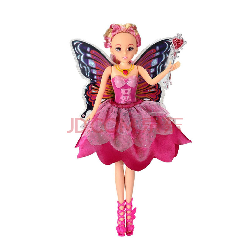 乐吉儿娃娃 女孩玩具 梦幻公主蝴蝶仙子会发光 h28c