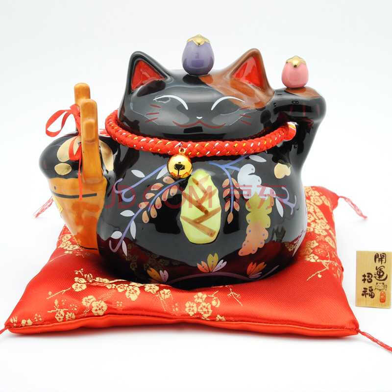 招财猫 #7 金桶运财猫 摆件 中号 送礼礼品【图片