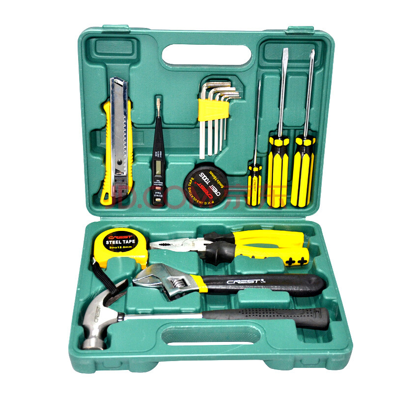 瑞德工具 16件套家用套装五金工具组合套装 组套工具箱 011016