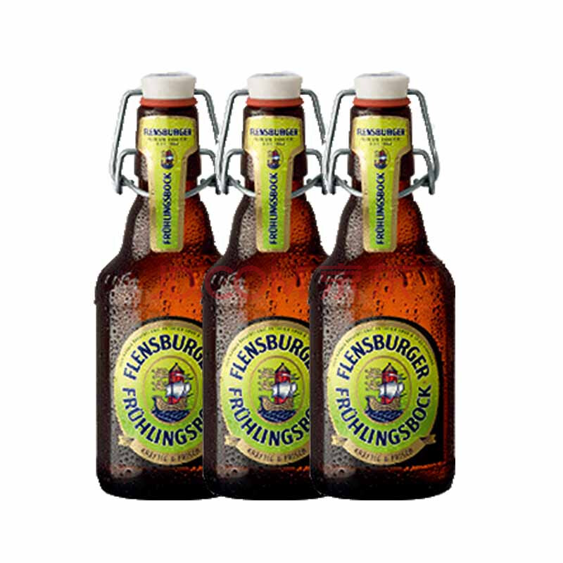 德国原装进口啤酒 弗伦斯堡春季烈性啤酒 330ml*3瓶装