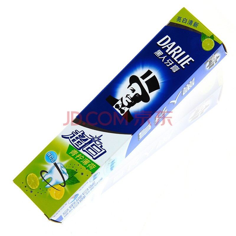 黑人超白柠檬薄荷牙膏90g