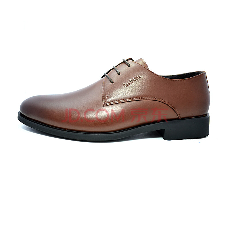 londapolo伦敦保罗办公皮鞋真皮头层男鞋a088棕色系带 棕色 40