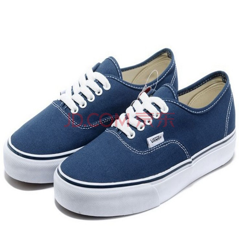 万斯/vans 经典蓝帆布滑板鞋 男鞋女鞋vn-osdibty 蓝色 40