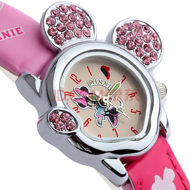 迪士尼disney米奇mickey儿童手表女孩学生手表 1448p