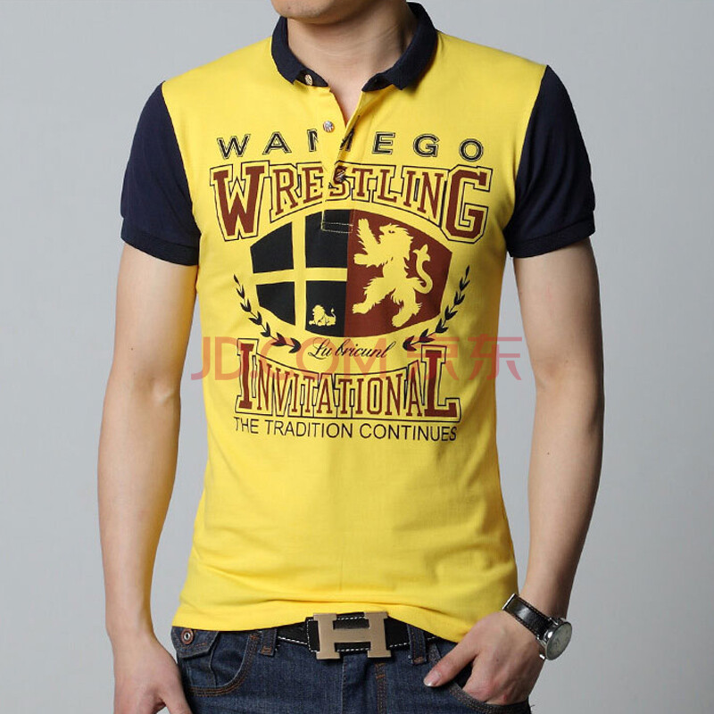 杰斯2014新款 英格兰风情 狮子 拼接短袖 t恤 英国 男 短袖 /603 *