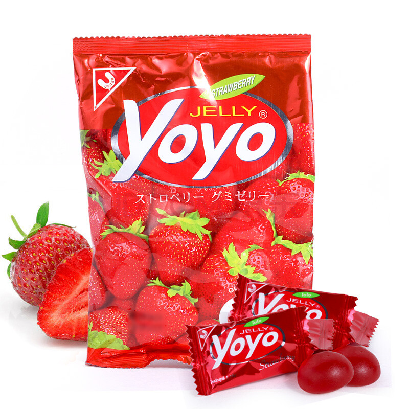 united yoyo草莓味软糖80g/袋 泰国