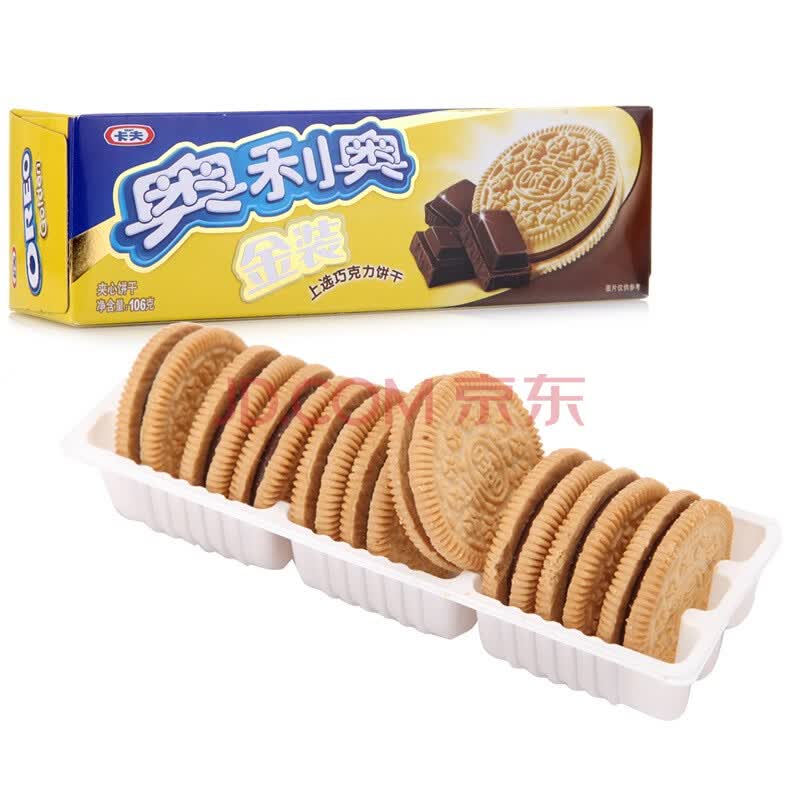 【奥利奥金装巧克力味】奥利奥(oreo) 金装巧克力味 106g图片-京东