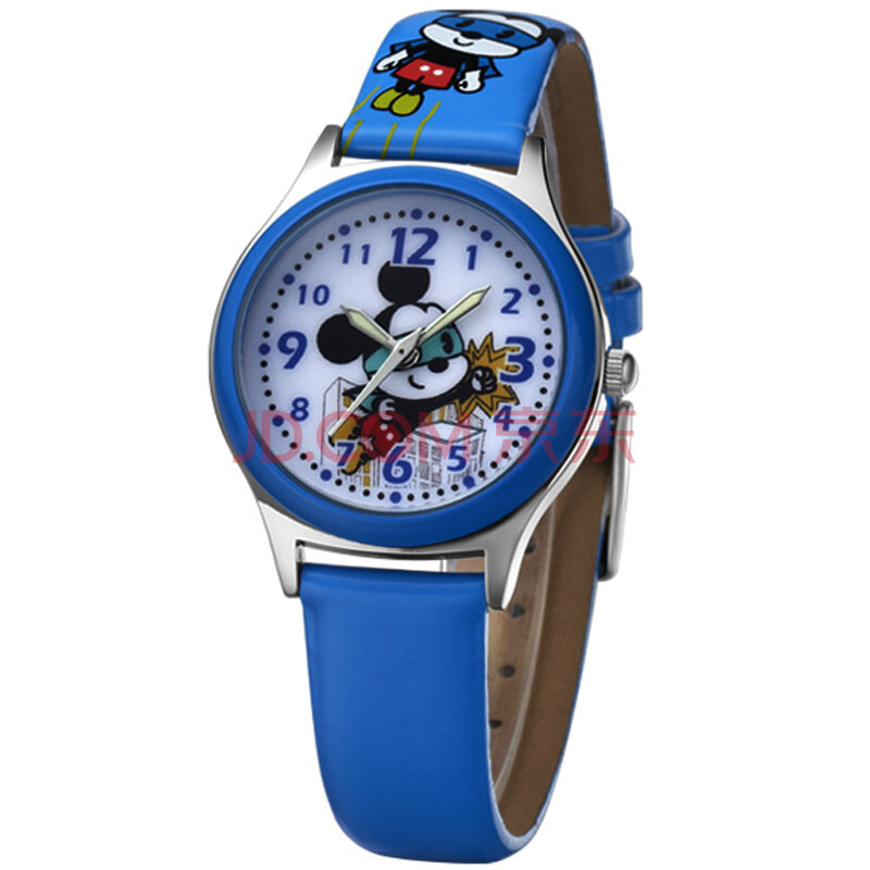 迪士尼disney小男孩个性夜光时尚儿童学生米奇手表dc-54011 l