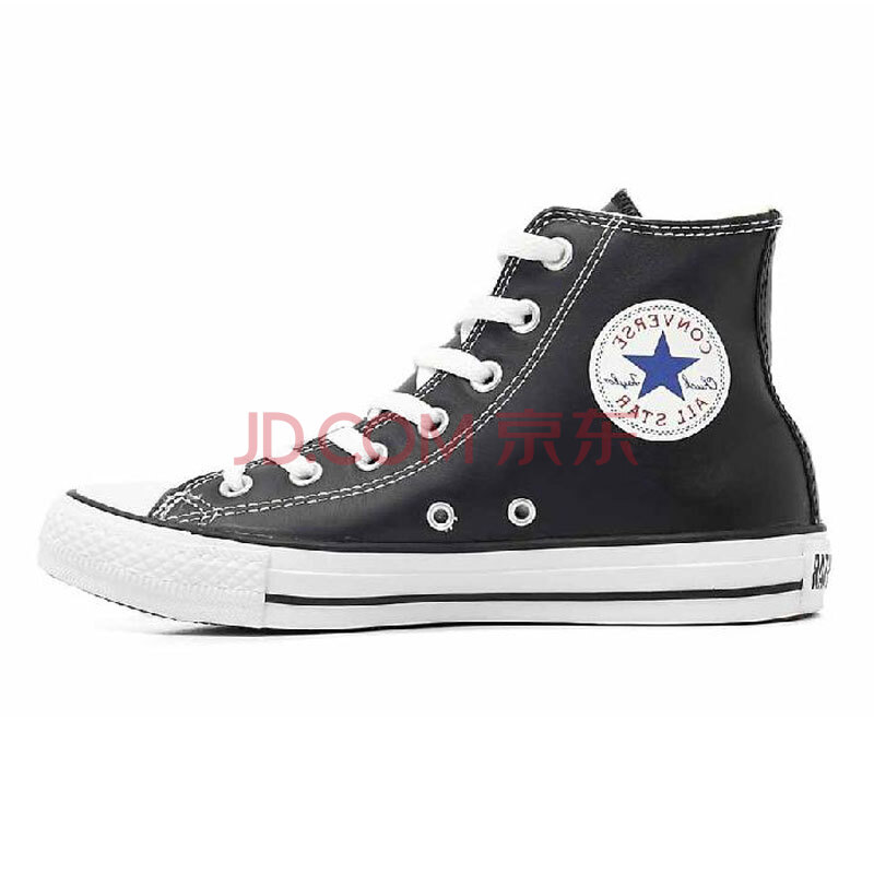 converse(匡威)秋季新款情侶高幫皮質休閒鞋 1037721401 黑色 36.