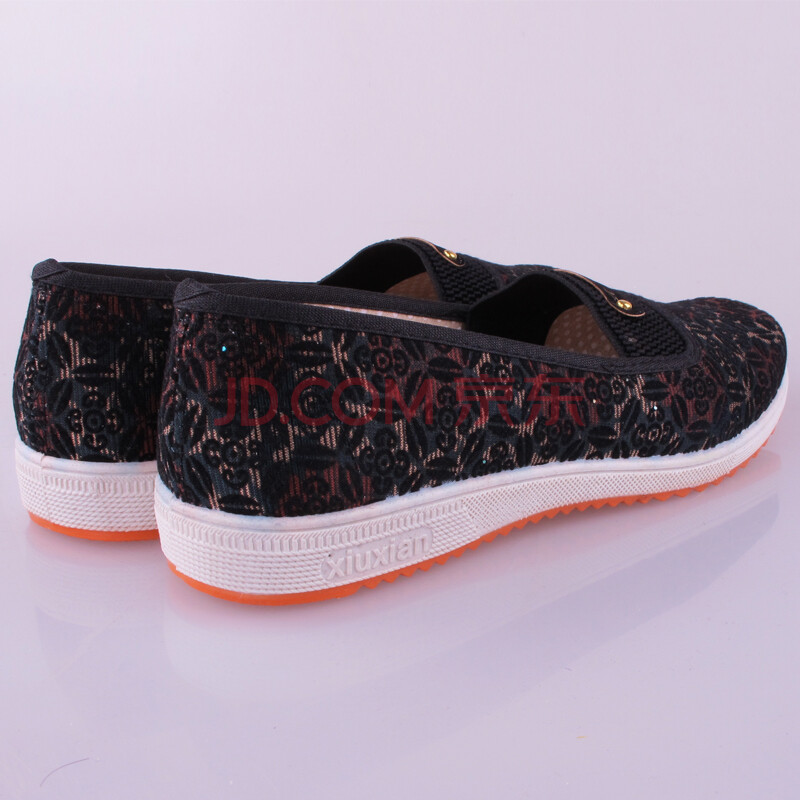 北京布鞋时尚休闲经典款布面注塑底女鞋妈妈鞋 红色 35图片-京东商城