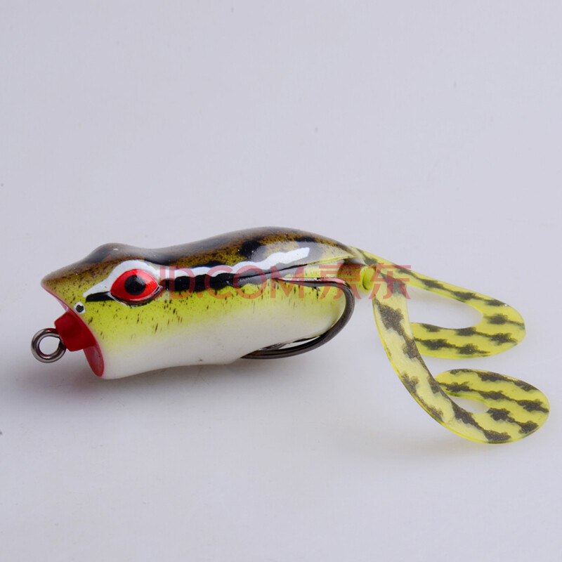 垂纶客yzm 渔猎人 mf5s-y02f黄绿双钩波扒口雷蛙 55mm/10g