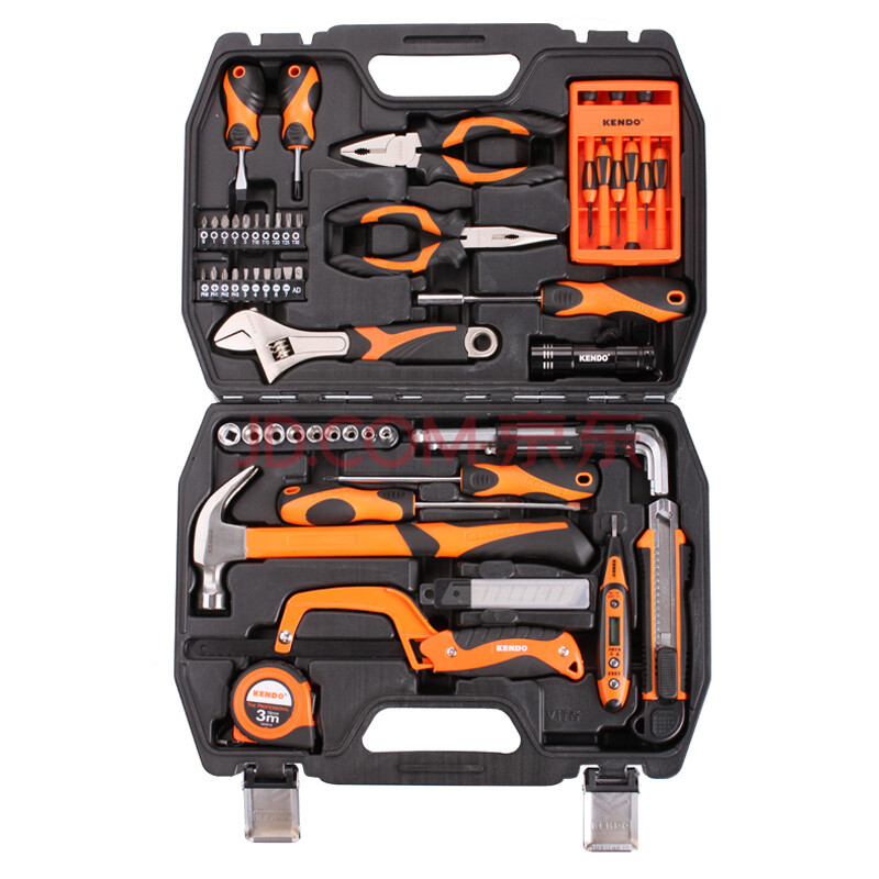 微酷kendo 68件家用工具套装 电工维修工具组合套 五金工具箱 diy工具