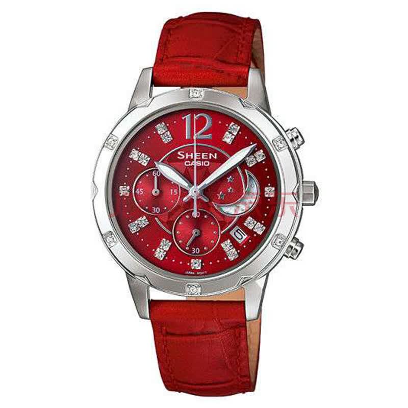 卡西欧 casio sheen系列女士手表 she-5017l-4adf 专柜正品