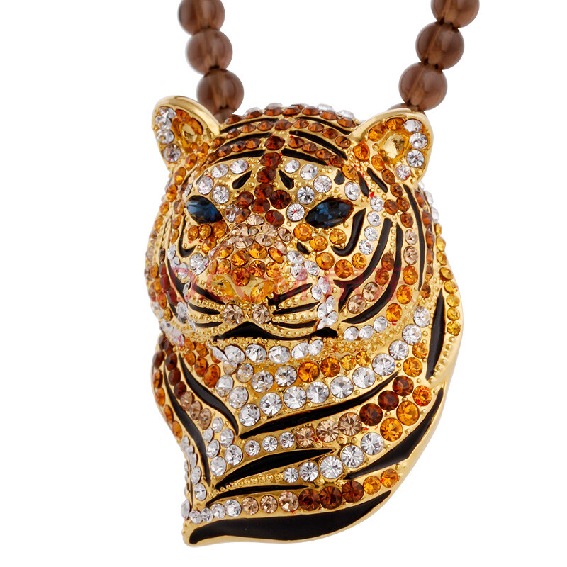 莫莉饰品原创生肖水晶项链长款 女毛衣链 施华洛世奇元素 马年本命年