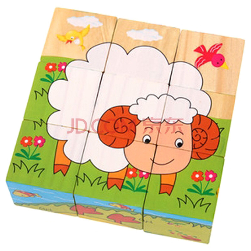 小皇帝 农场动物九块拼图xhd3052a wj-122-hd9