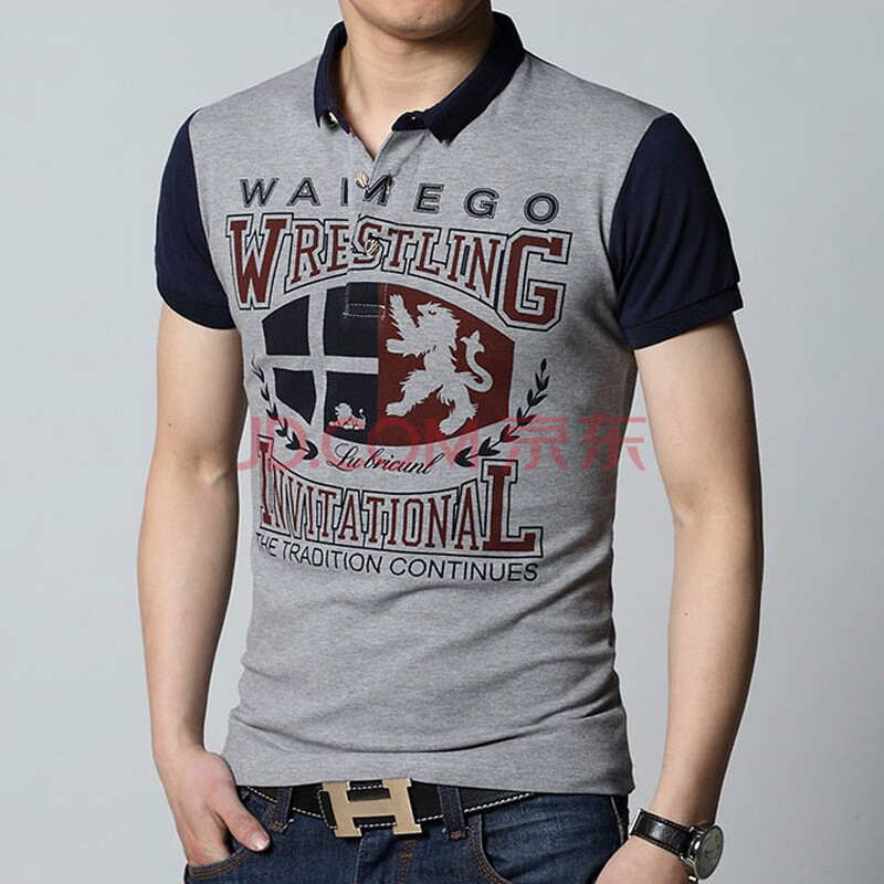 杰斯2014新款 英格兰风情 狮子 拼接短袖 t恤 英国 男 短袖 /603 *