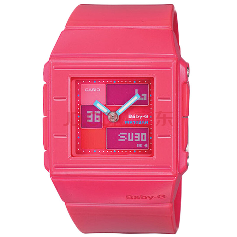casio卡西欧baby-g系 列时尚魔方双显女表bga-200-4edr