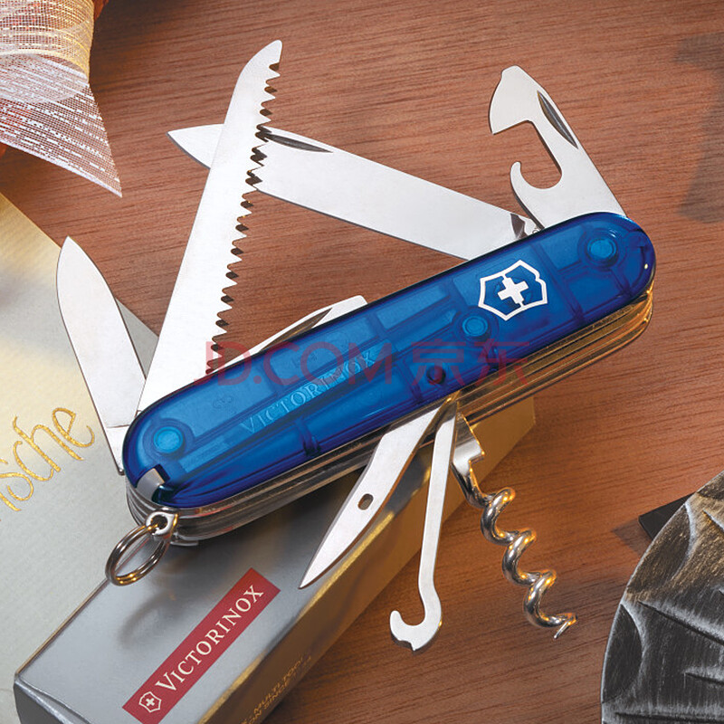 维氏victorinox瑞士军刀 猎人 透明蓝1.3713.t2