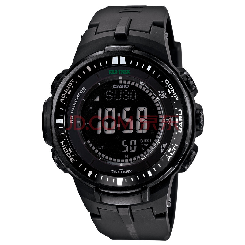 卡西歐(casio)6局電波戶外登山手錶多功能運動男表 prw-3000-1a