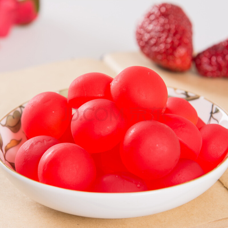 金丝猴果汁q草莓味橡皮糖软糖500g 零食糖果水果软糖休闲食品橡皮糖