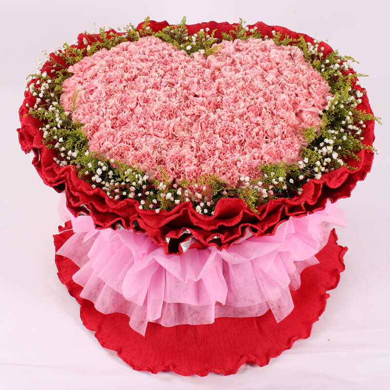 母亲节鲜花99朵康乃馨花束全国速递西安花店深圳南京成都福州送花