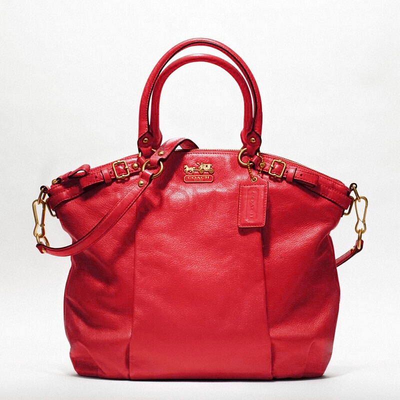 coach 蔻驰经典女包 madison麦迪逊系列女款真皮单肩手提包 18641