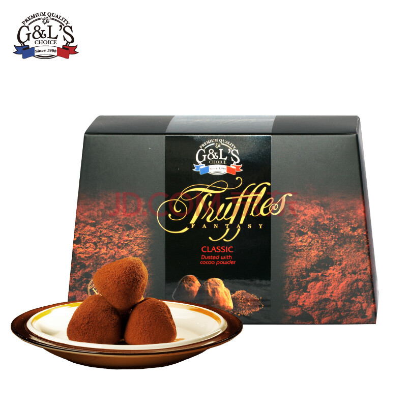 德菲丝 松露型 巧克力 黑色传统 浓情古典 500g 法国进口 浓情古典型