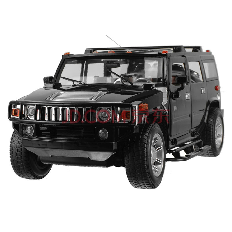 国凯正品1:8悍马遥控车 可充电遥控开门悍马车 动感彩灯音响 男孩玩具