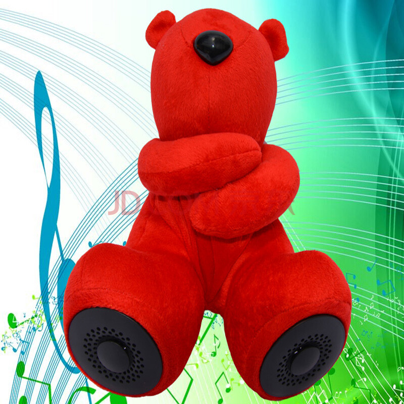 炫梦奇国宝熊猫毛绒插卡公仔音响 晨练 胎教可插u盘tf卡 可用于小米