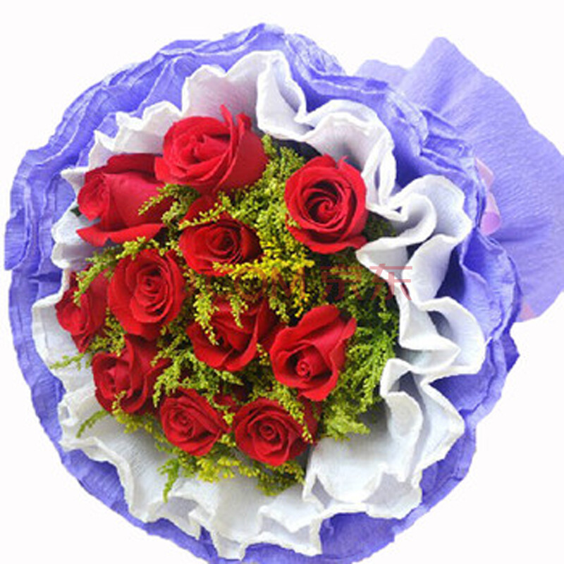 思念物语 11朵红玫瑰 鲜花速递 全国快递 北京上海深圳成都重庆广州