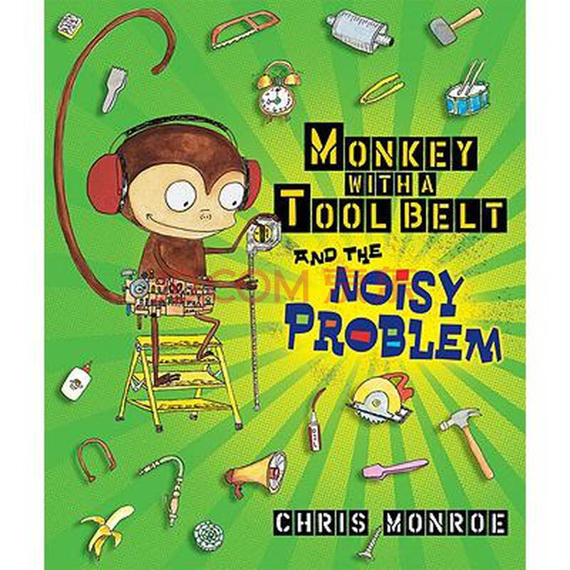monkey with a tool belt and the noisy pr.
