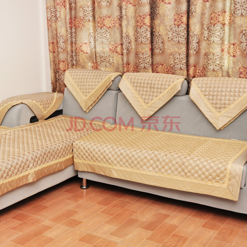 京东良品 冰丝沙发垫 高档沙发坐垫 耐磨防滑布艺沙发垫 90*210cm