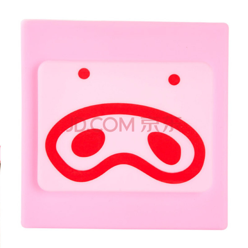 简家 卡通防尘防触电硅胶开关套保护套插座保护套开关罩k2268 粉色