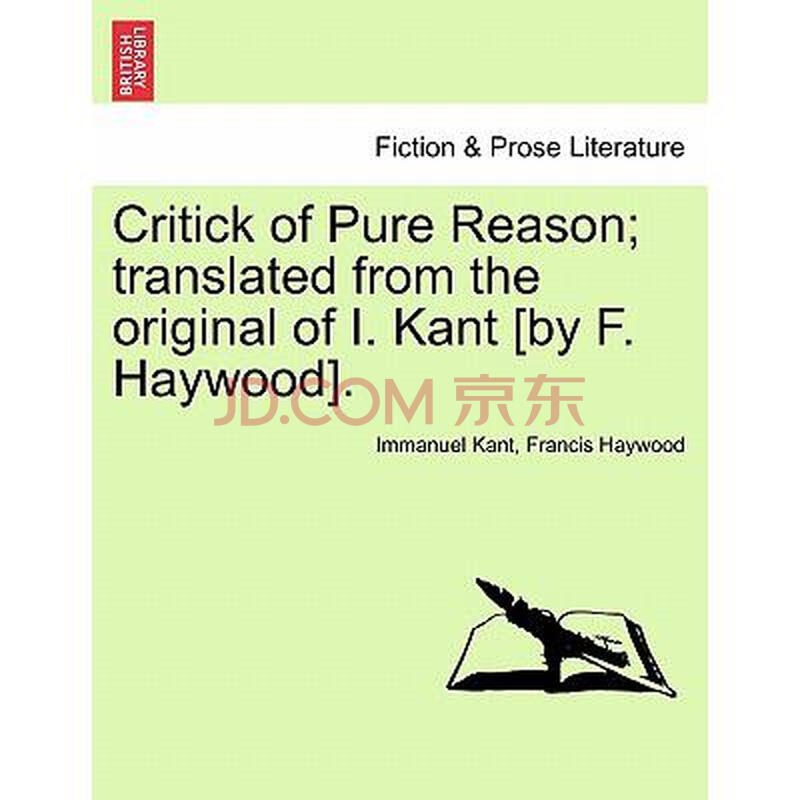 critick of pure reason translated from t.